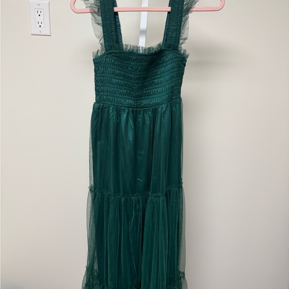 Nwt Green Sleeveless Dress